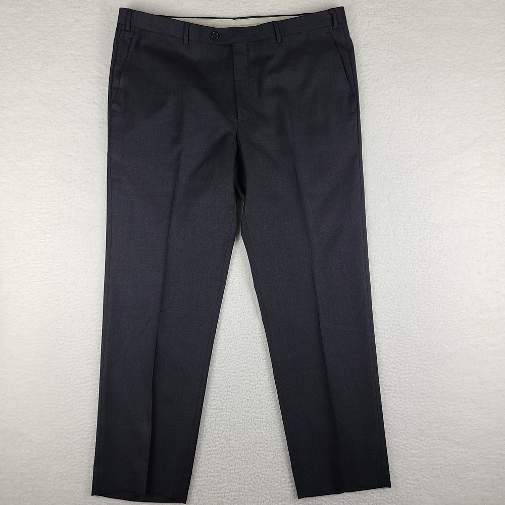 Santorelli‎ Pants Mens 40x32 Charcoal Gray Luxury Serge Romeo Dress Slacks